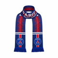 Navy blue and red football fan scarf ghost mannequin front view