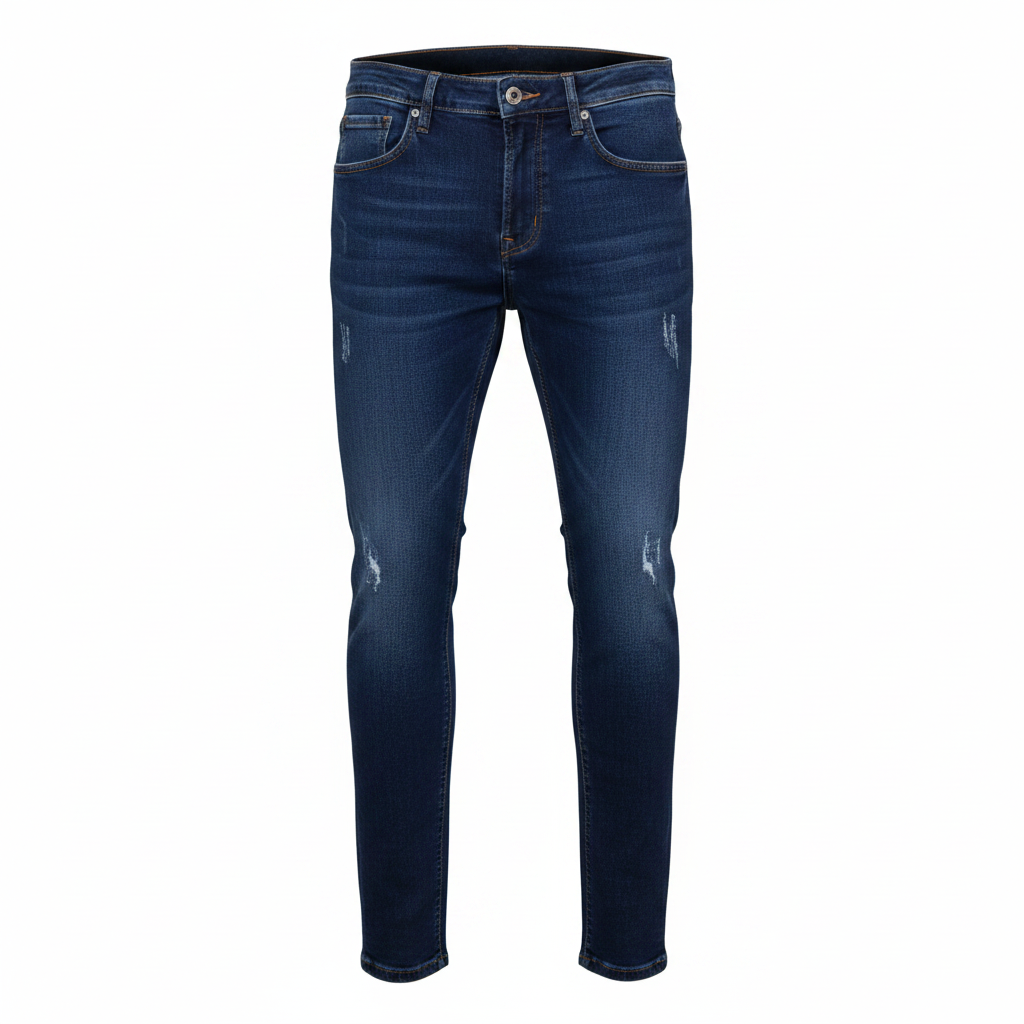 Ghost mannequin – Emmanuel Store Diesel Dark Navy Slim-Fit Distressed Jeans