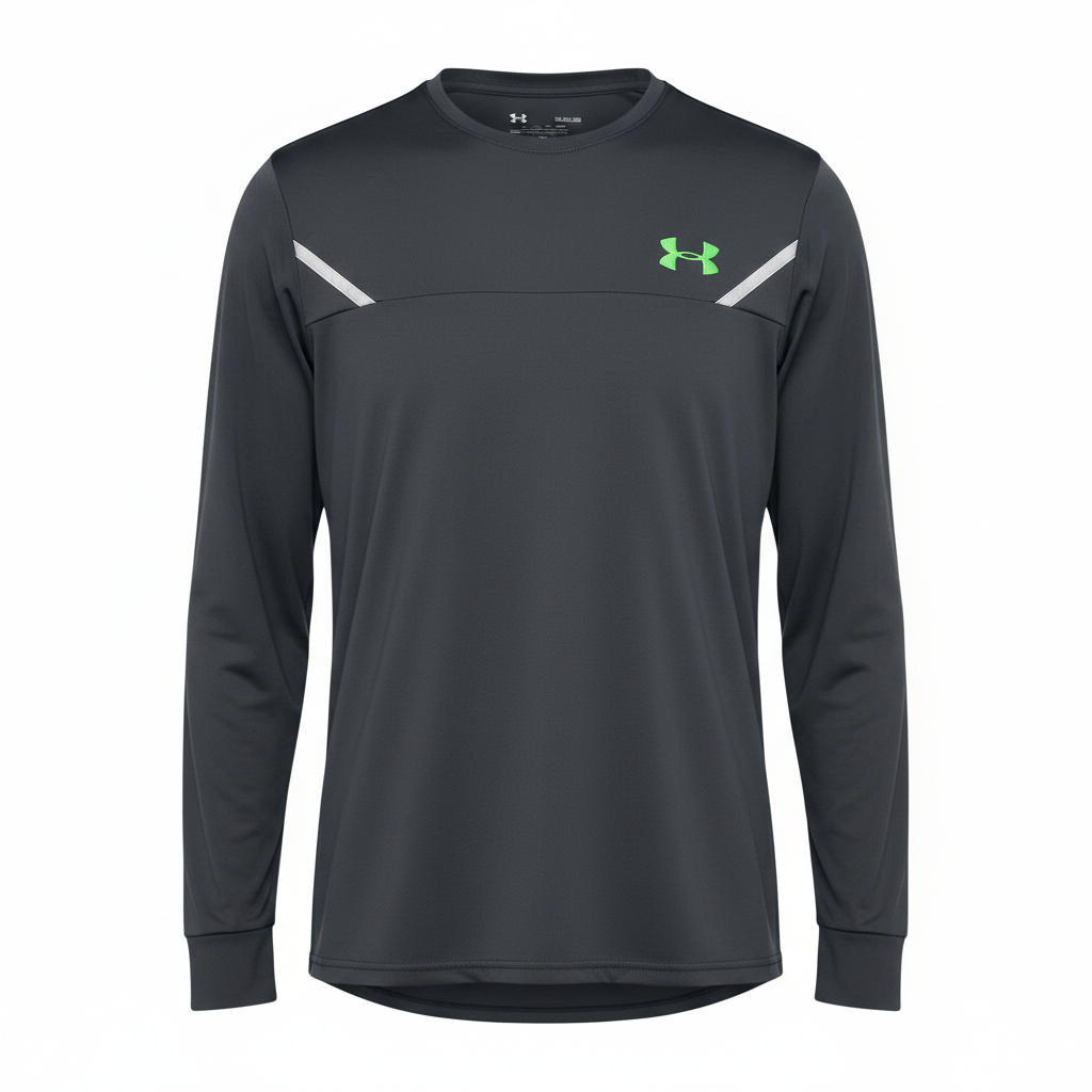 Men's Charcoal Long-Sleeve Athletic Performance Shirt – Ghost Mannequin