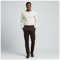 Dockers Chino Trousers Dark Brown - Model Front