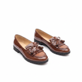 Layinka Store Caramel Patent Tassel Loafers – Catalog Shot