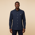 Dark Navy Long Sleeve Shirt - Front Model View