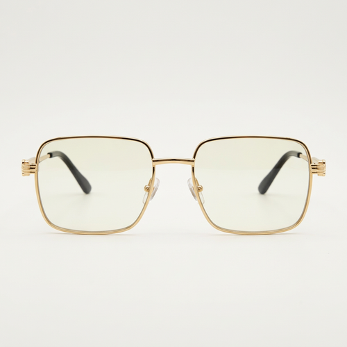 Light tint gold-tone square eyewear catalog preview