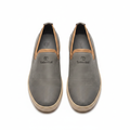 Men's slip-on sneakers ghost mannequin view showing full pair