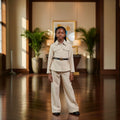 Girls Safari Co-ord Set â€“ Model Editorial Shot