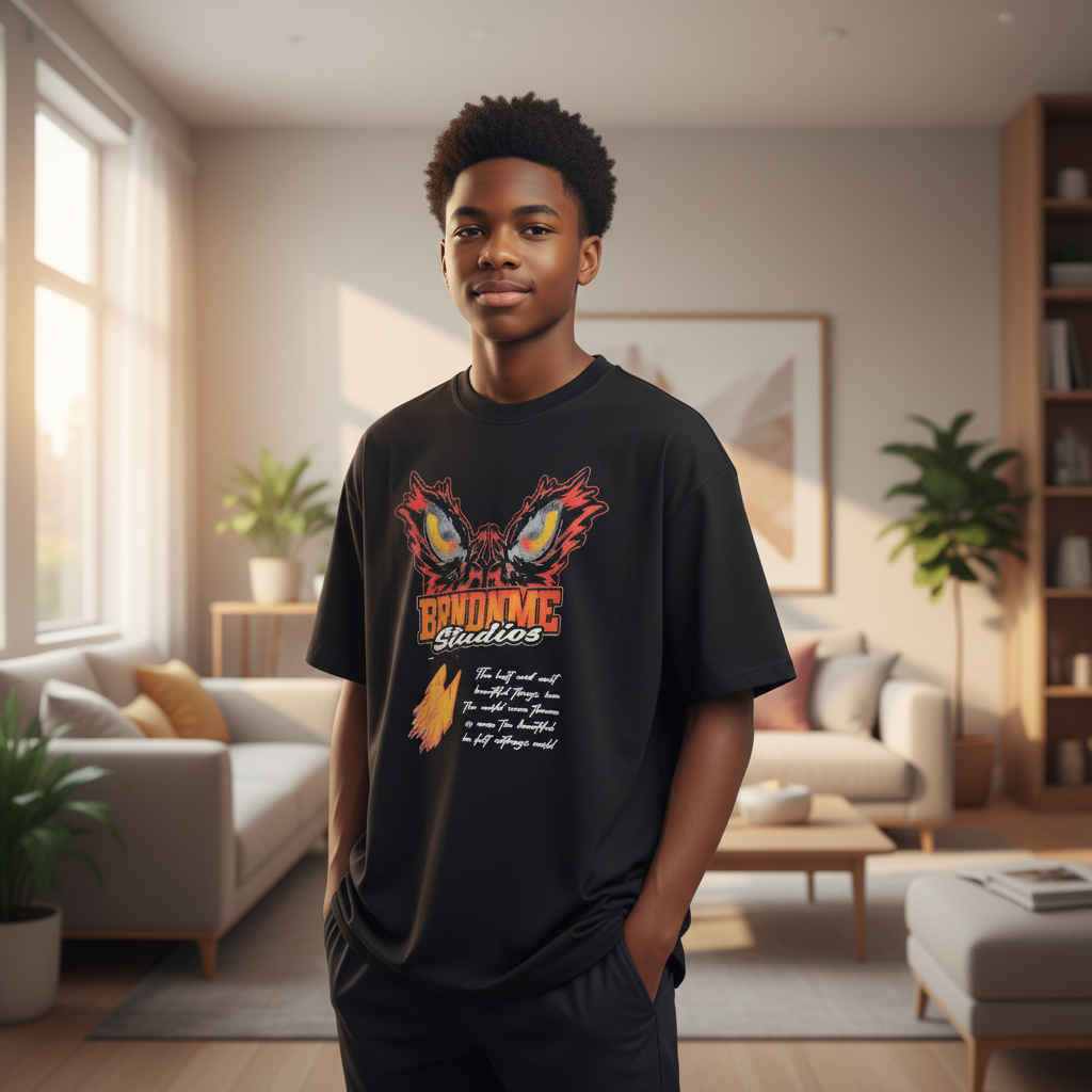 Eagle Eyes Graphic Tee - Front Model View