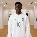 Ivory Coast No.10 Football Sweatshirt – Model Shot