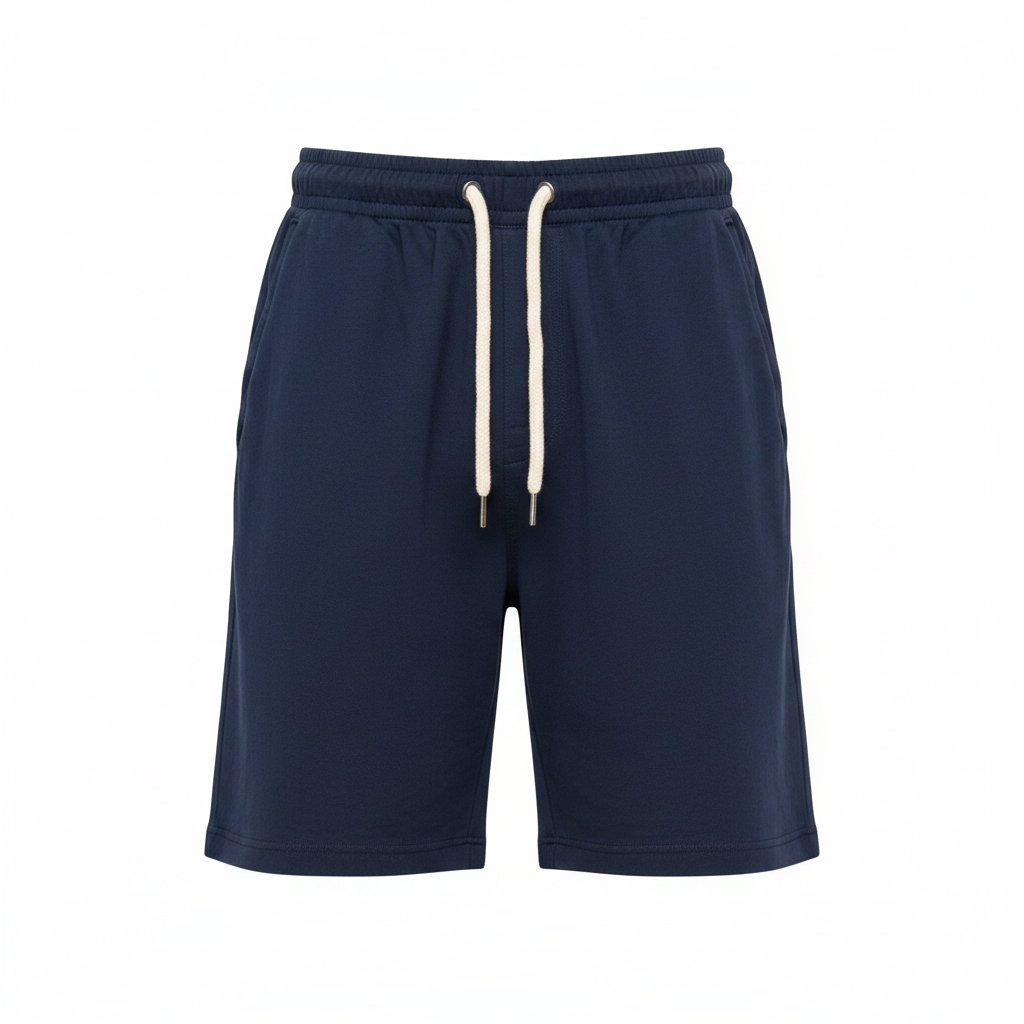 Men's Relaxed Plain Drawstring Shorts – Ghost Mannequin Navy