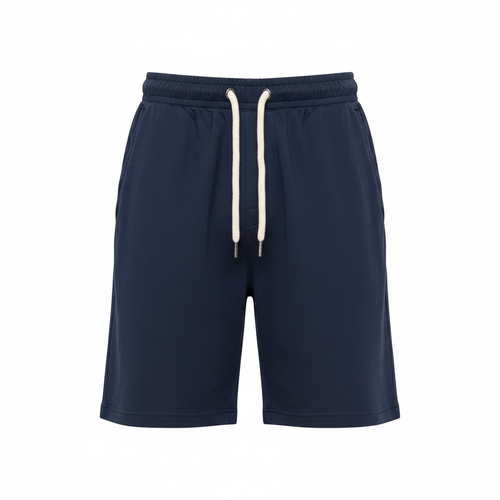 Men's Relaxed Plain Drawstring Shorts – Ghost Mannequin Navy