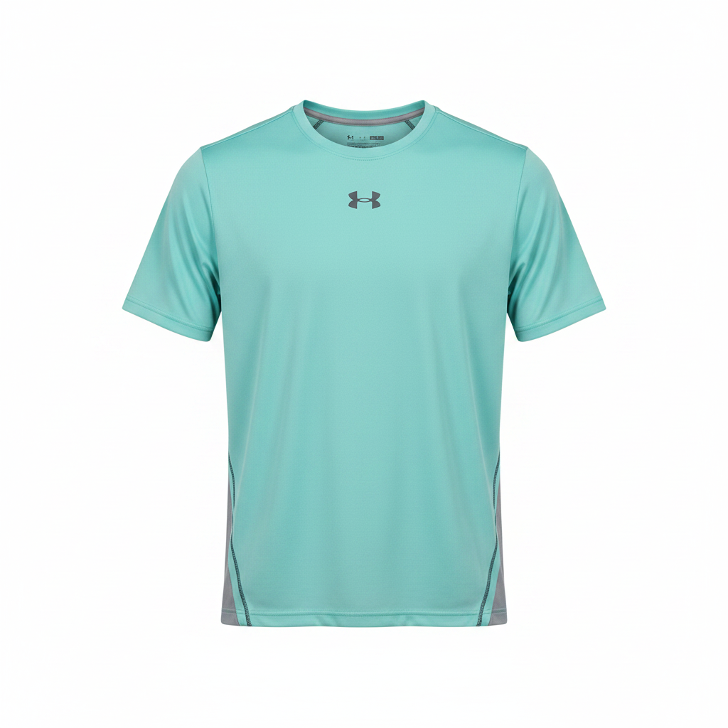 Turquoise premium sport jersey ghost mannequin view