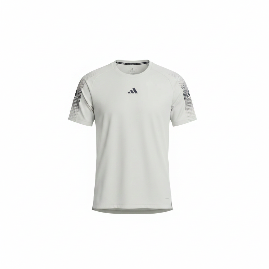 Men's off-white shoulder-band sports jersey ghost mannequin front view