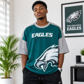 Eagles NFL Graphic Jersey Tee Midnight Green – Model Shot