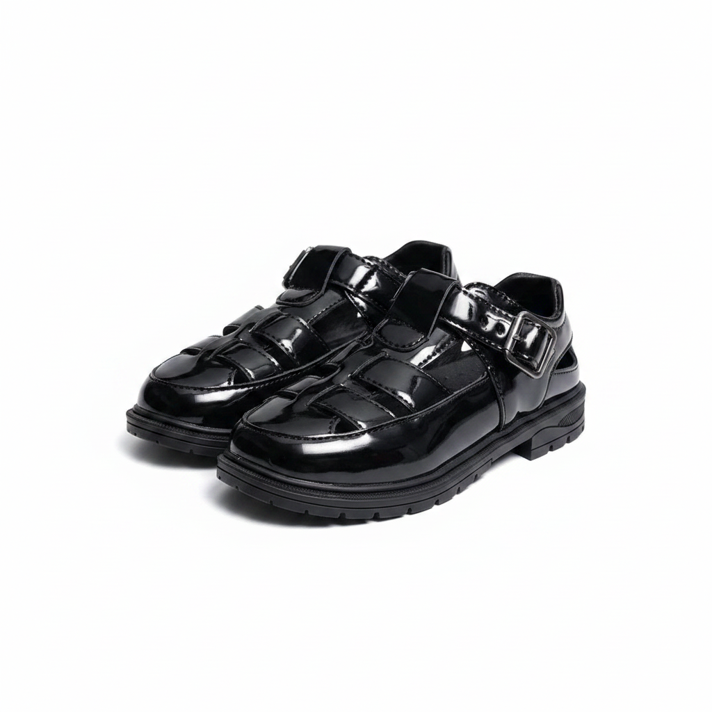 Layinka Kids Patent Cage School Sandal – Ghost Mannequin