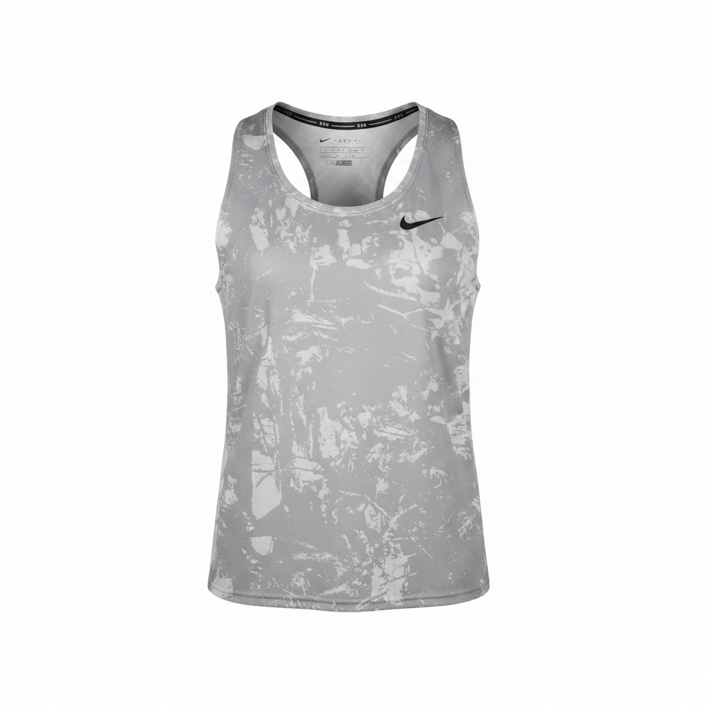 Nike marble print sleeveless sport tank vest ghost mannequin view