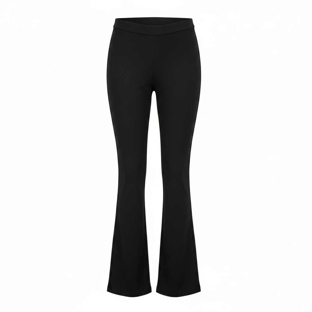 Ghost mannequin — Women's Black Flare Bootcut Trousers