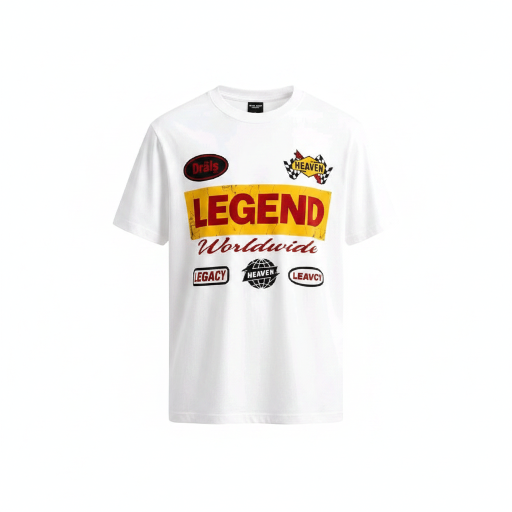 Men's White Legend Worldwide Graphic T-Shirt – Ghost Mannequin