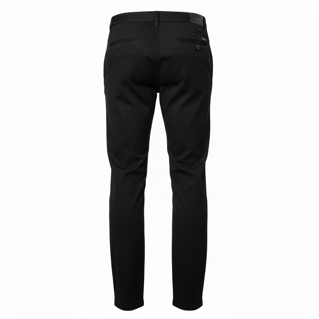 Dockers Chino Trousers Black - Ghost Mannequin Back