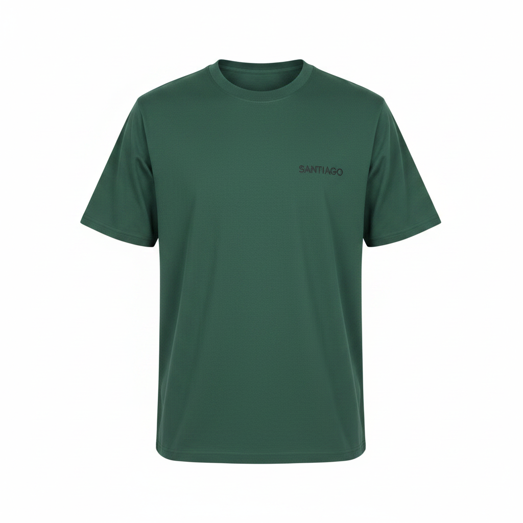 Forest Green Embroidered Cotton Tee – Ghost Mannequin