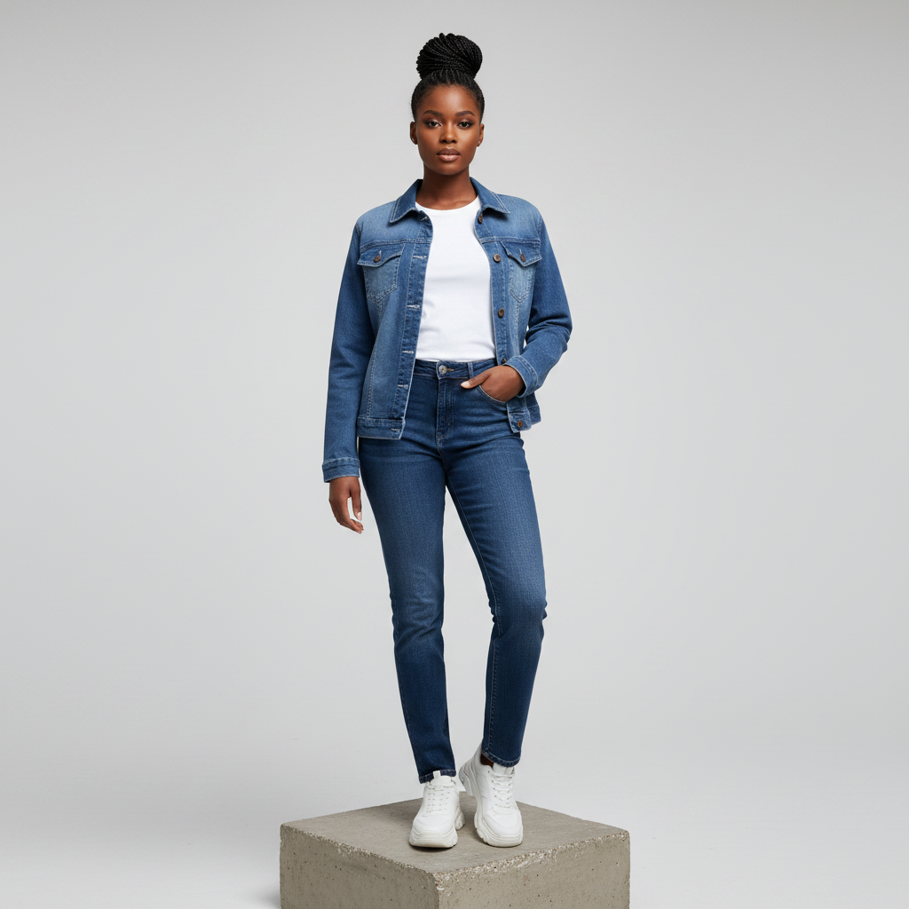 Nigerian Female Model – Denim Jacket