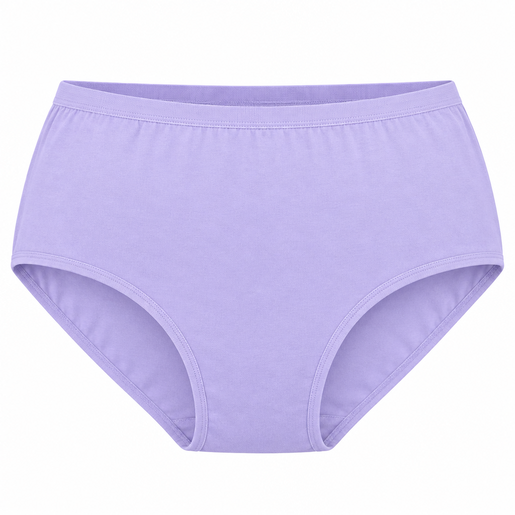 Plus Size Pure Cotton Brief – Lilac