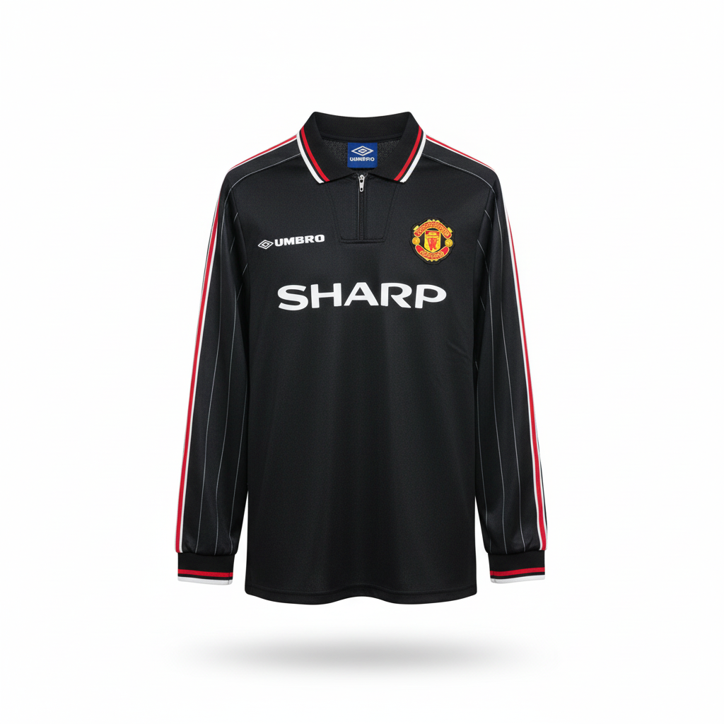 Black Retro Long Sleeve Third Jersey – Ghost Mannequin