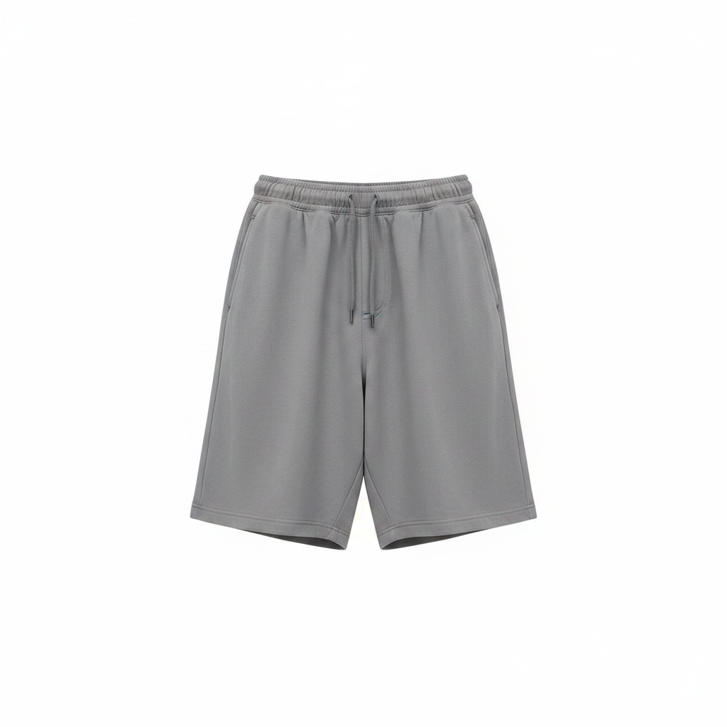 Men's Relaxed Plain Drawstring Shorts – Ghost Mannequin Grey