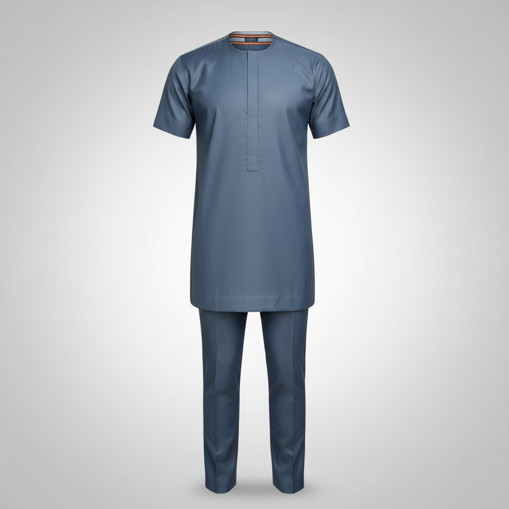 Ghost mannequin slate blue senator set