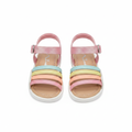 Girls Rainbow Stripe Buckle Sandal – Ghost Mannequin