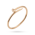 Gold-colour geometric-detail nail bracelet on white