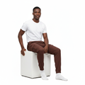 Men's Brown Cargo Joggers - Square