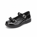 Black Patent Bow Mary Jane Girls School Shoe - Ghost Mannequin