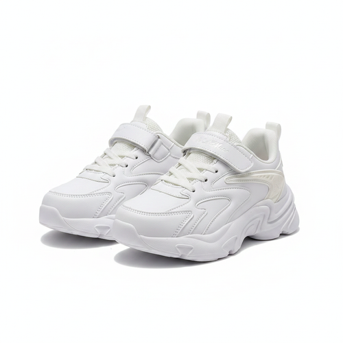 Ha La Mae 685 Kids Chunky Pearl Sneaker – White Ghost Mannequin