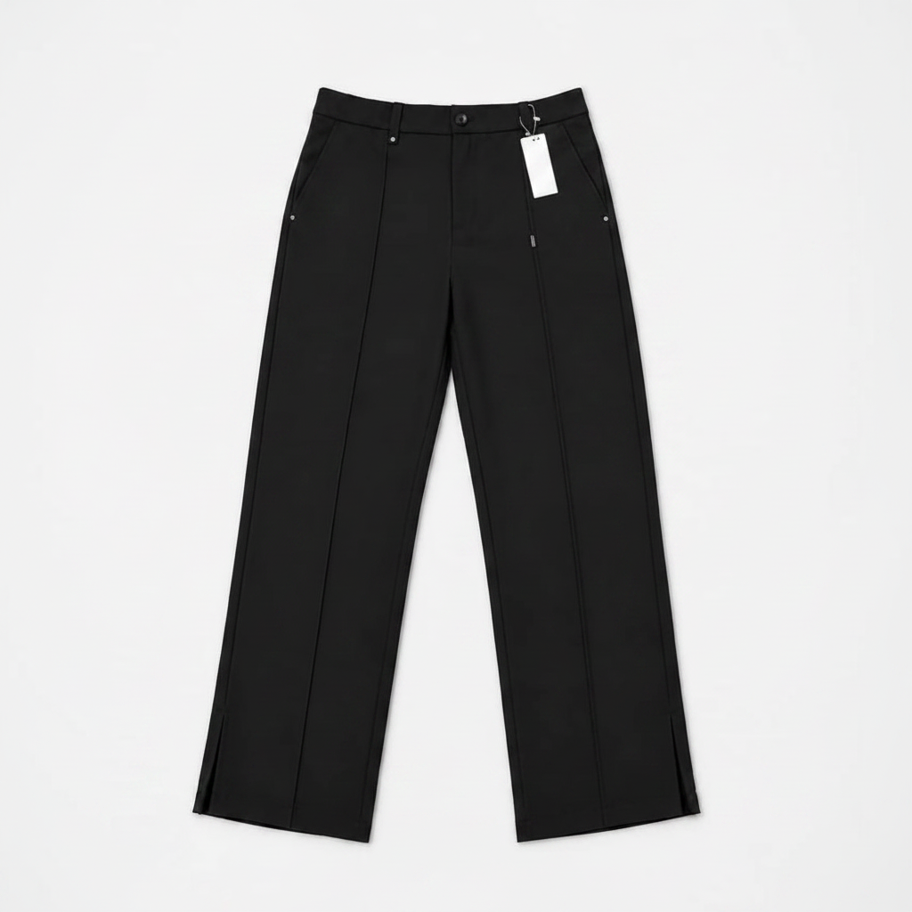 Chukmore Black Wide-Leg Palazzo Trousers - Ghost Mannequin