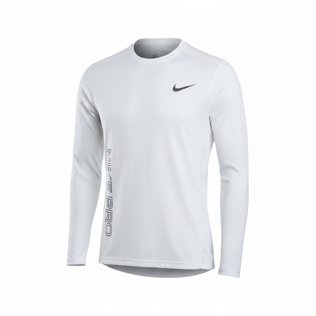 Men's White Long-Sleeve Athletic Performance Shirt – Ghost Mannequin