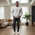 District Graphic Crew-Neck Sweatshirt – Model Shot