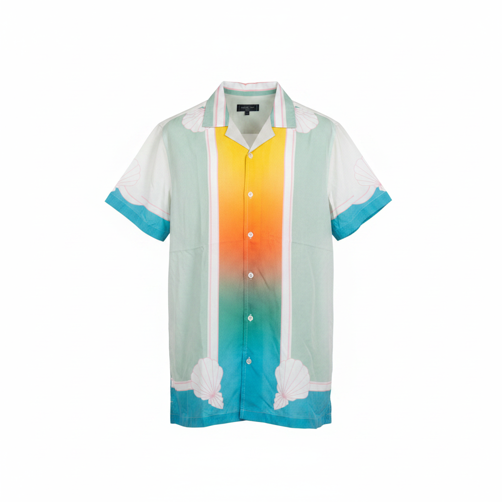 Rainbow Ombre Gradient Camp Shirt – Ghost Mannequin