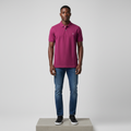 Magenta Polo Shirt – Model Front