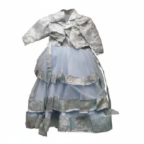 Children's Graduation Gown Silver and Light Blue – Ghost Mannequin