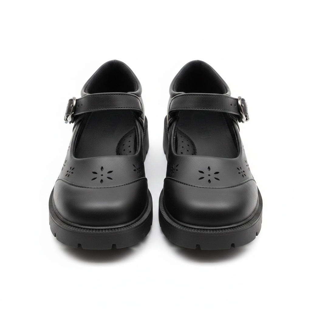 Kiddygo Teens Mary Jane Buckle School Shoe – Ghost Mannequin