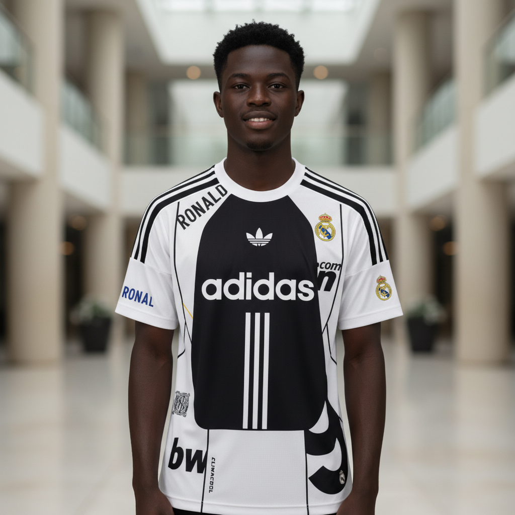Men's Retro Football Jersey - Model Shot