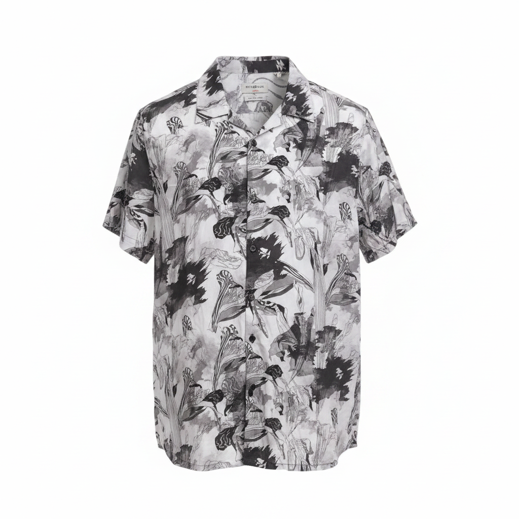 Botanical Print Short Sleeve Shirt – Ghost Mannequin