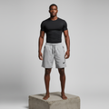 Light Grey Woven Running Shorts - Model Shot
