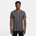 Charcoal Jacquard Stripe Tee – Front Model