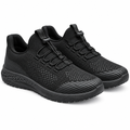 Black Textured Knit Bungee Lace Athletic Sneaker – Ghost Mannequin