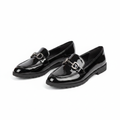 Layinka Store Black Mirror Patent Horsebit Loafers – Catalog Shot