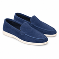 Summer Walk Suede Loafer – Navy, Ghost Mannequin