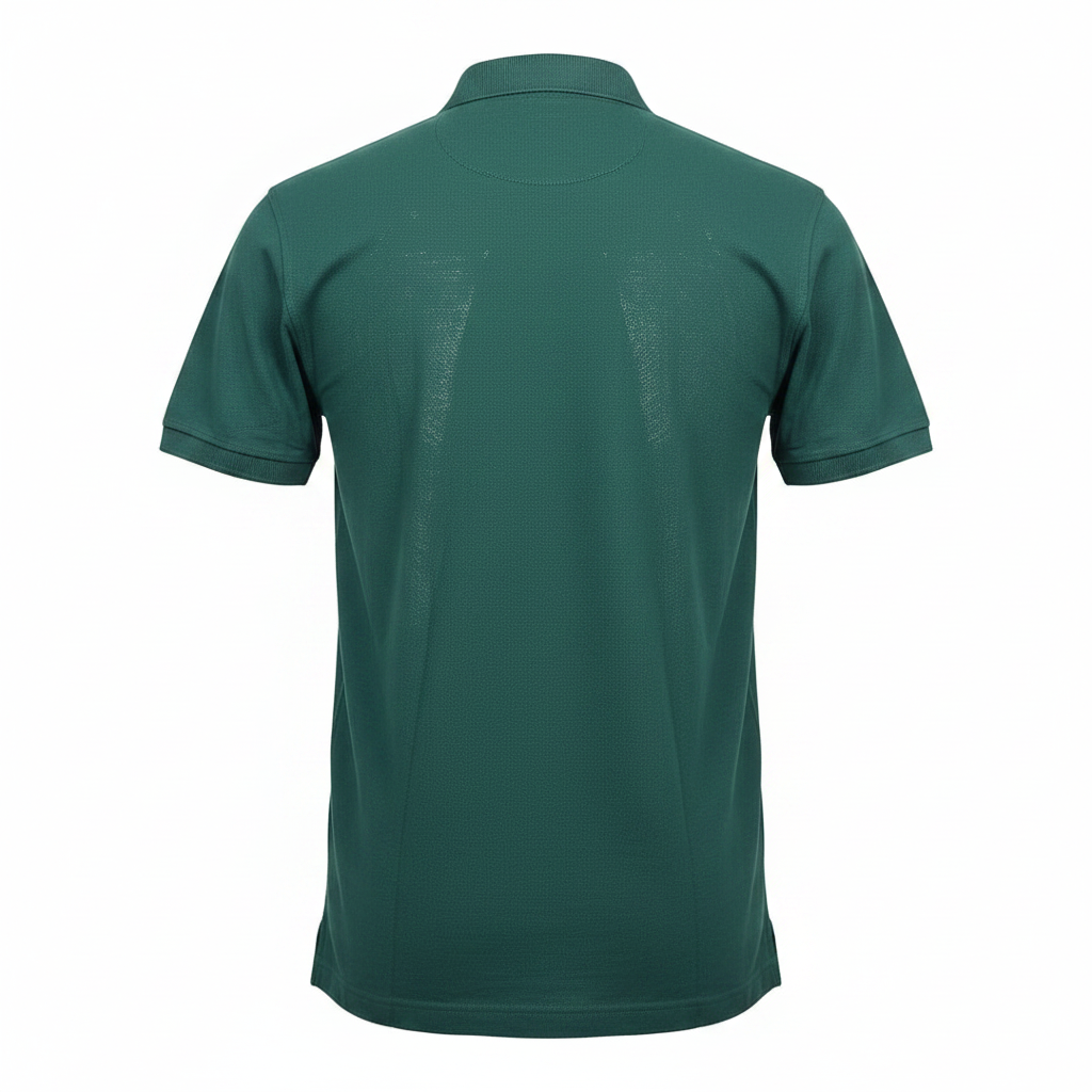Forest Green Polo Shirt – Ghost Mannequin Back