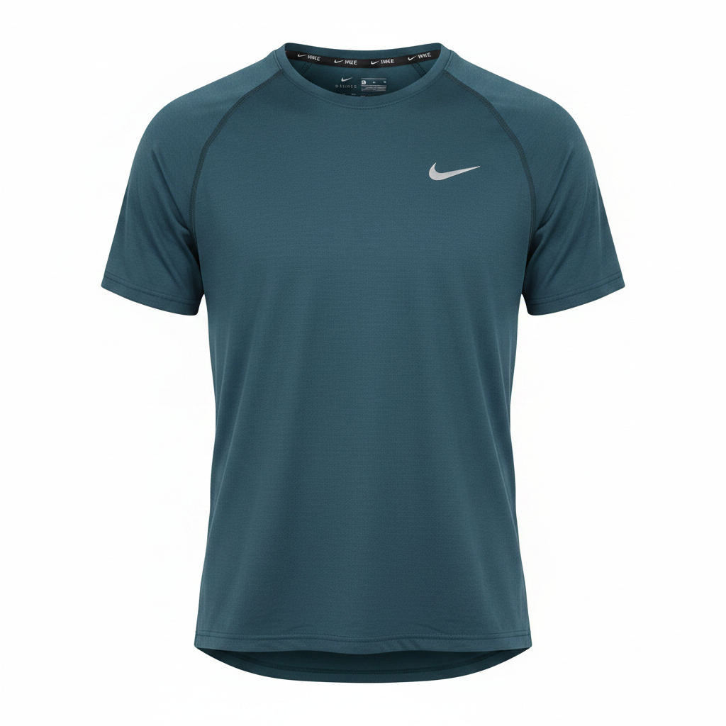 Men's Dark Teal Petrol Blue Short-Sleeve Athletic Performance T-Shirt – Ghost Mannequin