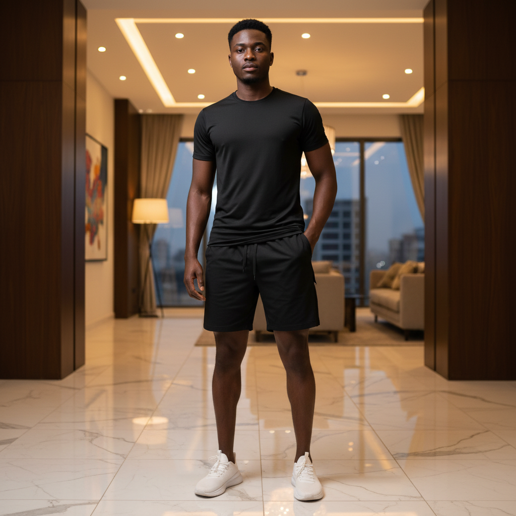Sport Short II Black – Model Shot