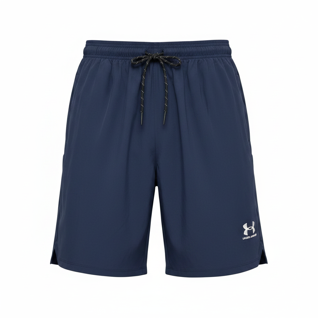 Men's Deep Navy Blue Sports Shorts – Ghost Mannequin View